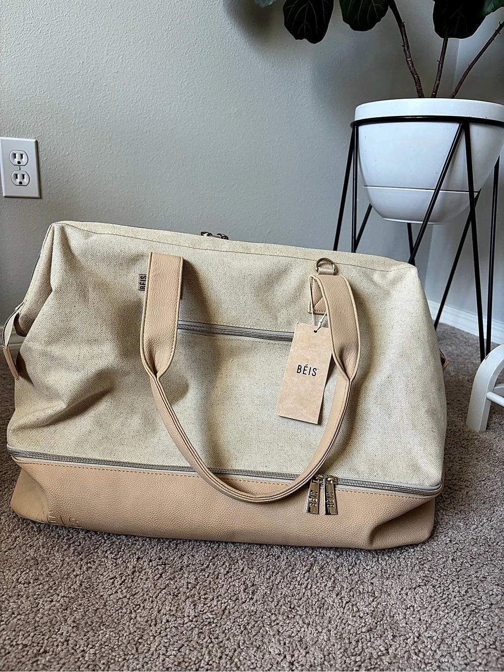 Beis Beige Weekender Bag NWT